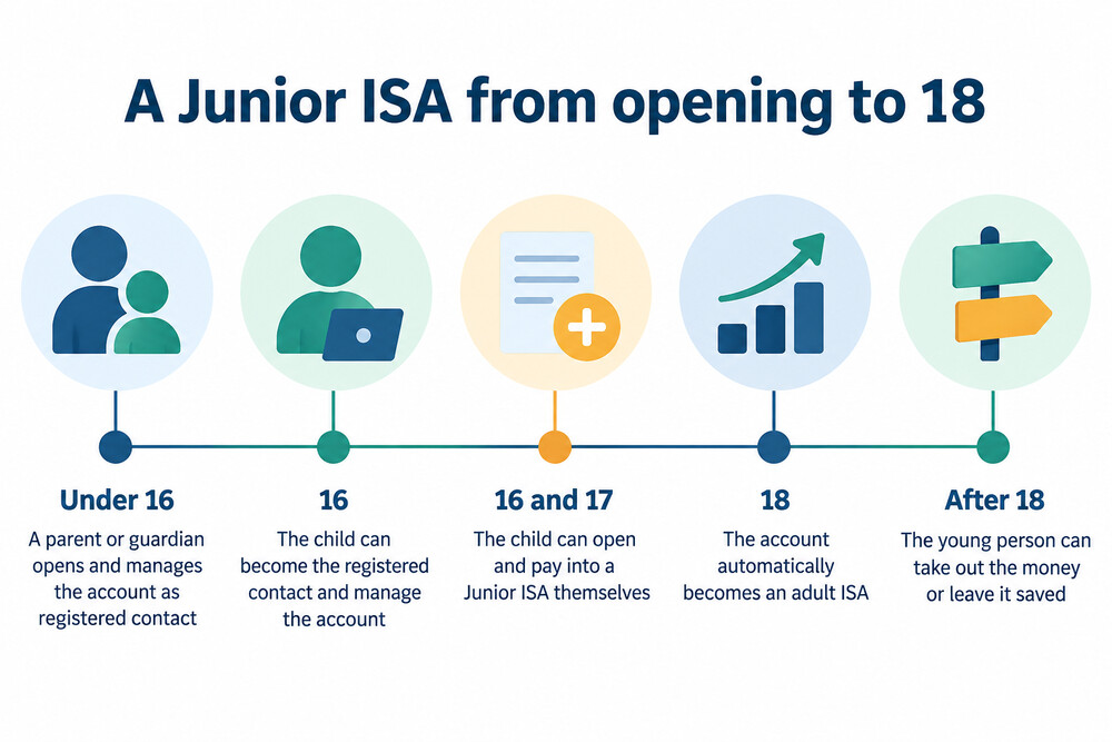 How a Junior ISA changes as the child grows up