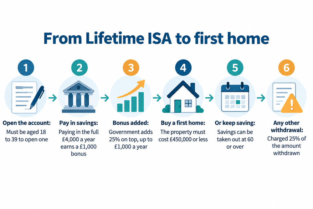 A first-time buyer collecting the keys to a new home, illustrating what Lifetime ISA savings can be used for