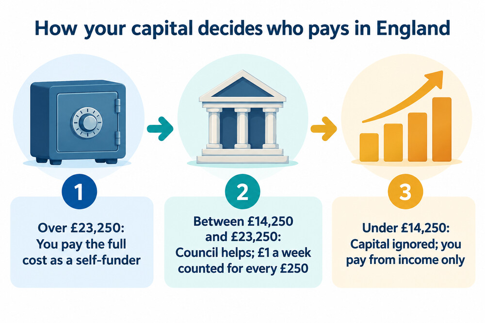 How capital sets what you pay for care in England