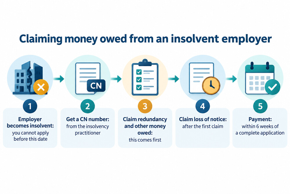 How a claim to the Insolvency Service works