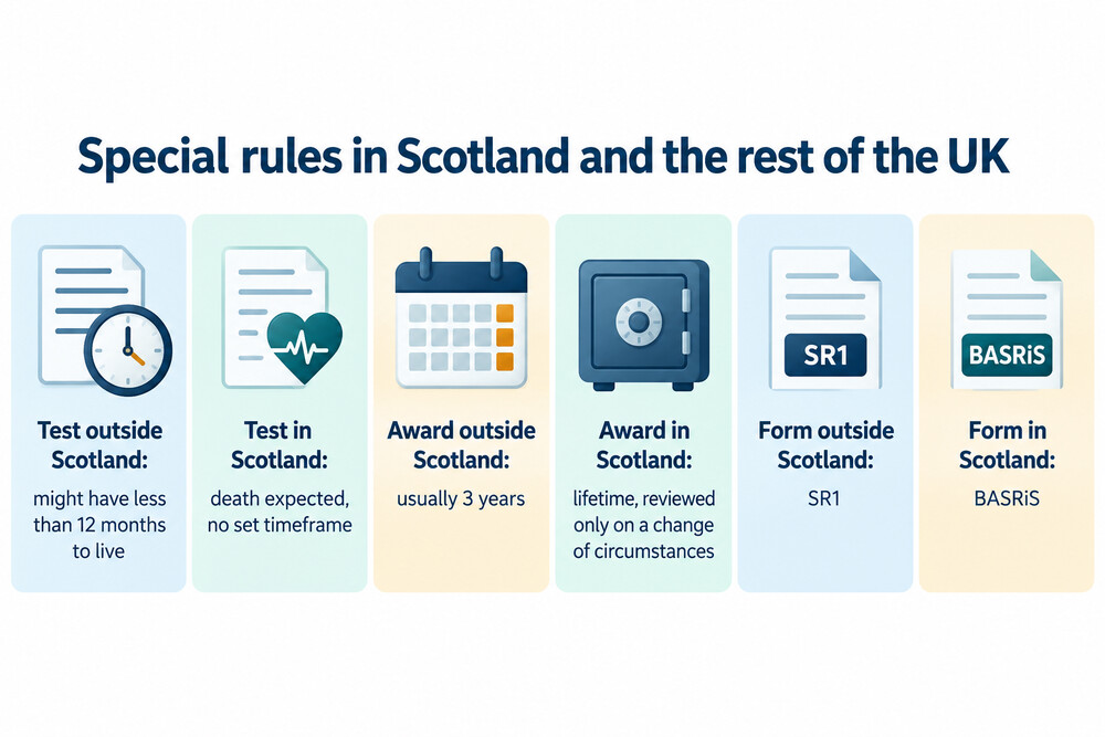 How the special rules differ between Scotland and the rest of the UK