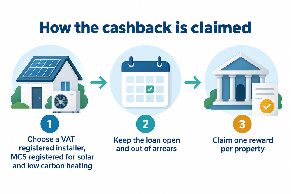 A step-by-step route from choosing an installer to receiving the cashback