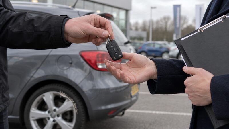 A car being handed back at the end of a voluntary termination