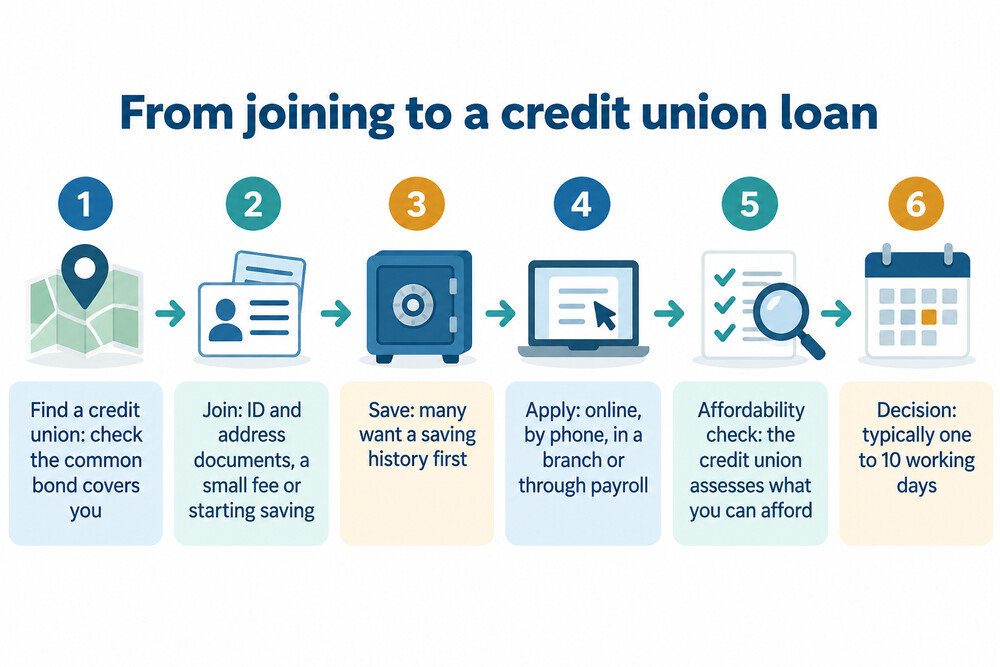 The steps to a credit union loan, from joining to decision