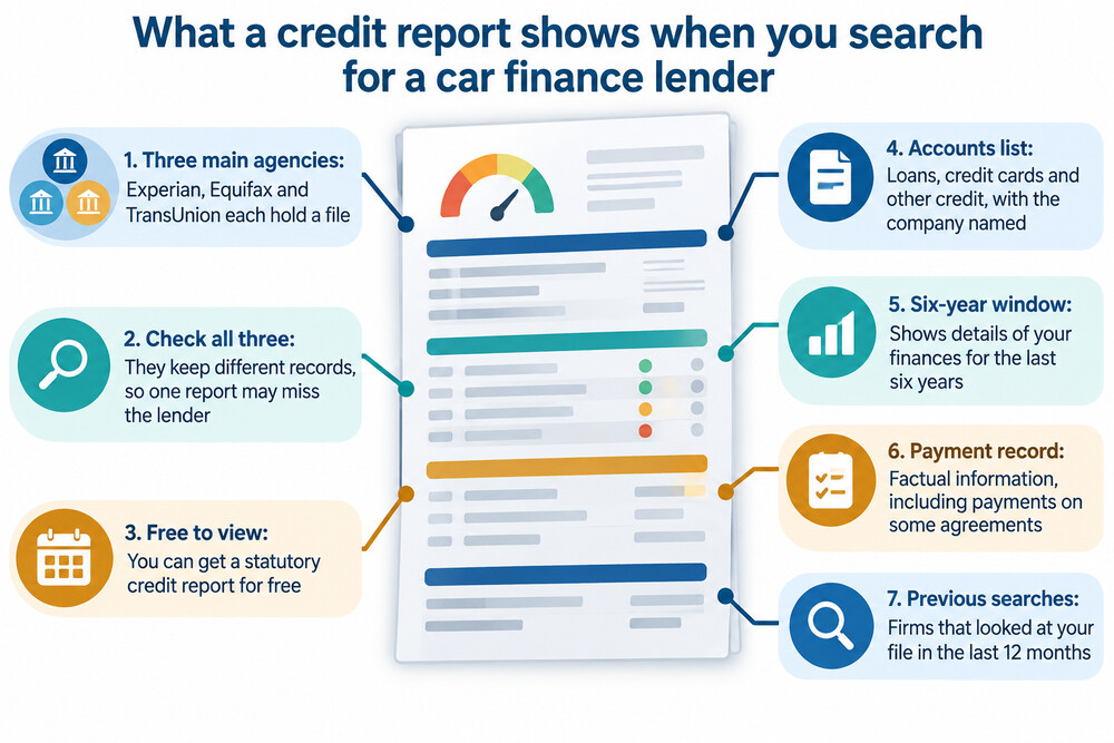 A free online credit report being viewed on a laptop, showing account listings
