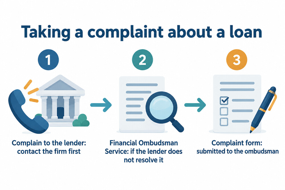 The order in which a loan complaint is usually taken