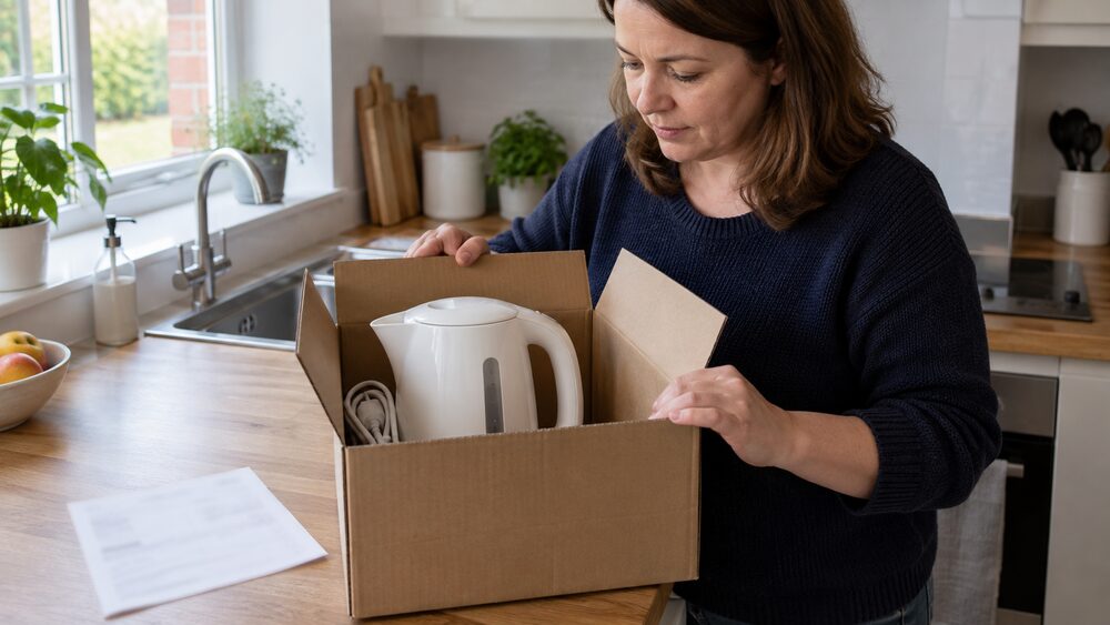 Cancelling linked credit when you return the goods