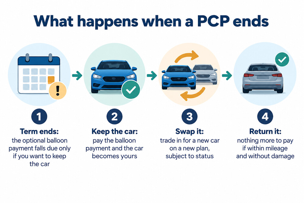 The three choices at the end of a PCP agreement