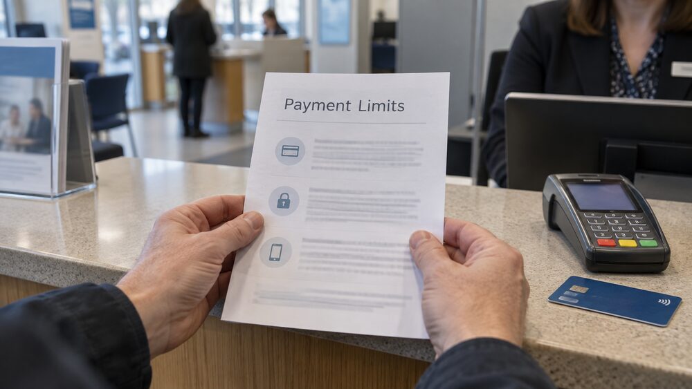 Payment limits: daily and per-payment caps at home and abroad