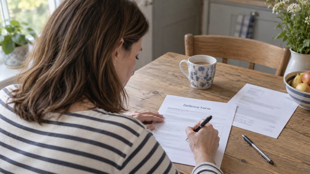 Returning the court defence form: the deadline