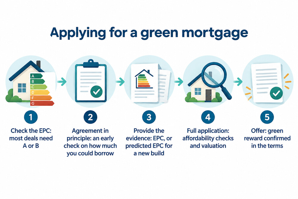 How a green mortgage application works, step by step