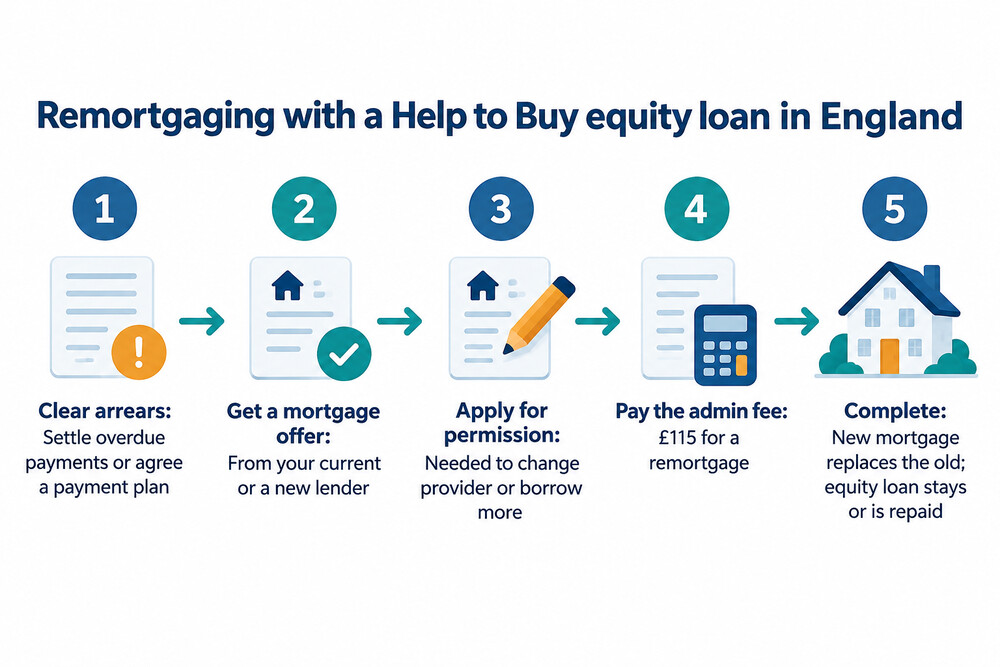 The steps to remortgage a Help to Buy home