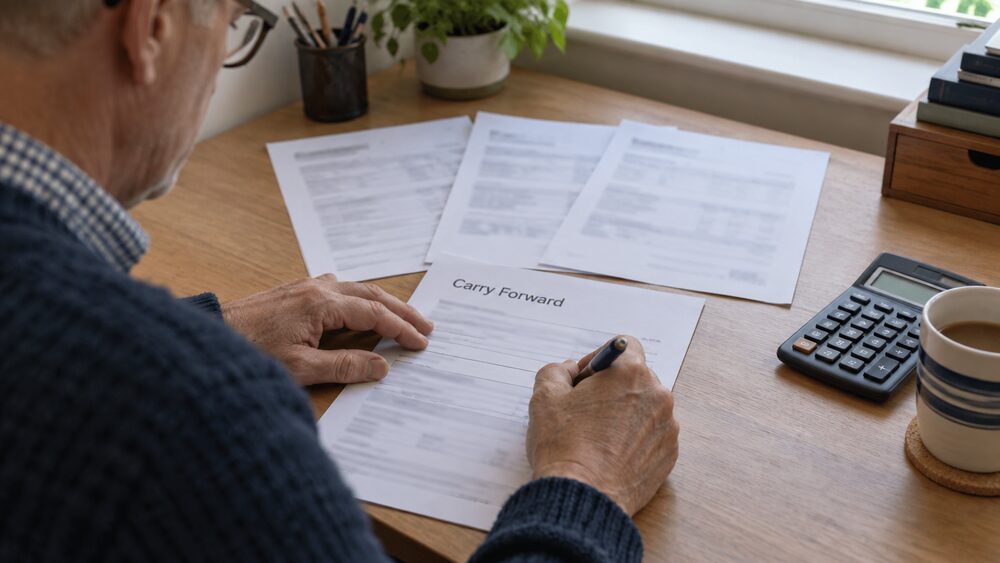 Pension carry forward: using unused allowance from earlier years