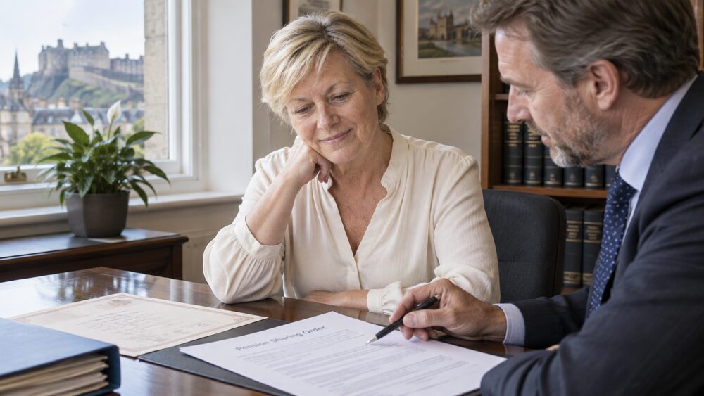 Pensions on divorce in Scotland