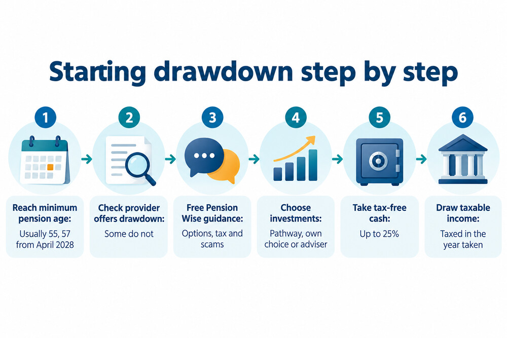 How to start drawdown step by step