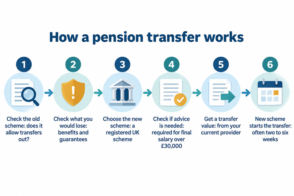 How a pension transfer works, step by step