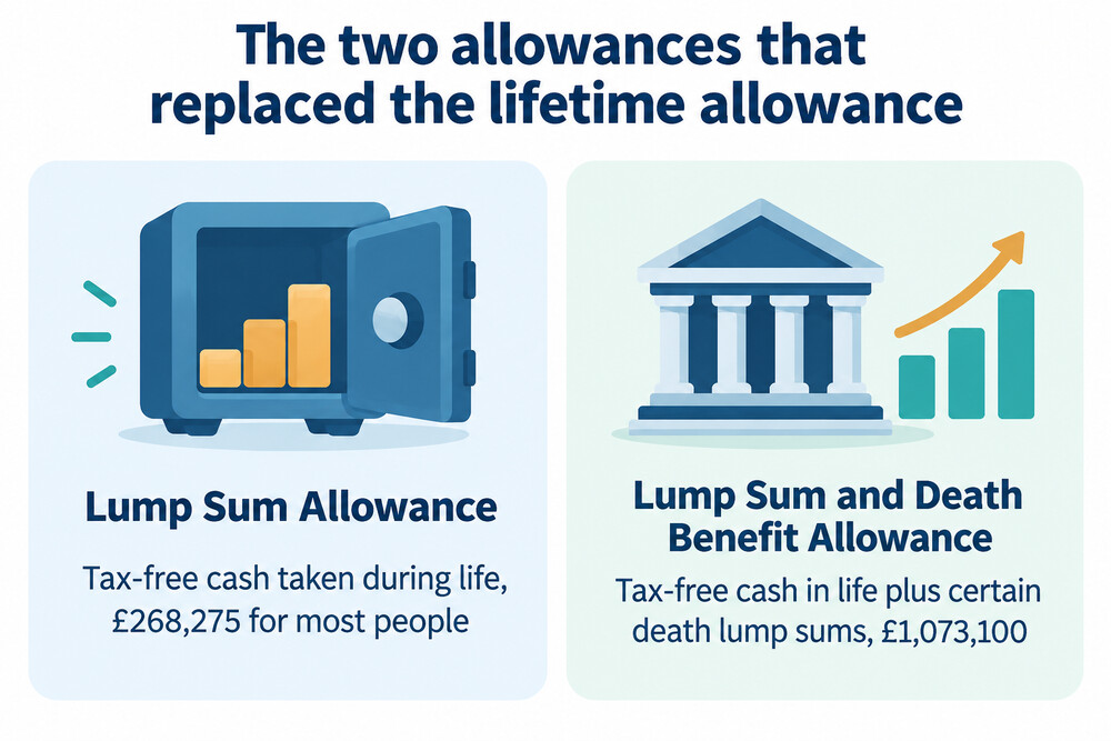 The two lump sum allowances side by side, showing what each covers