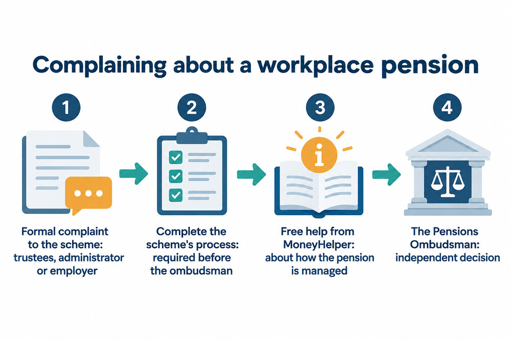 How a pension complaint moves from the scheme to MoneyHelper and the Pensions Ombudsman