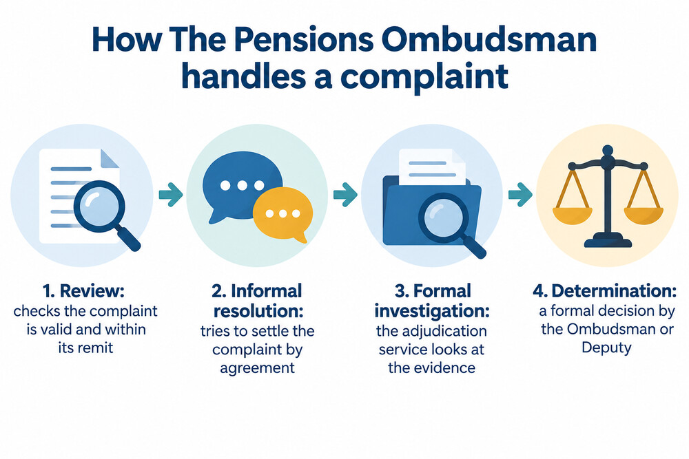 The four stages a pension complaint goes through at The Pensions Ombudsman