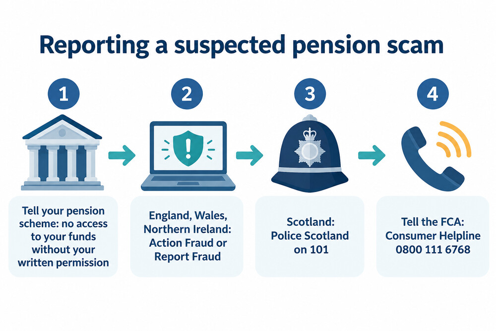 Where to report a pension scam in each part of the UK