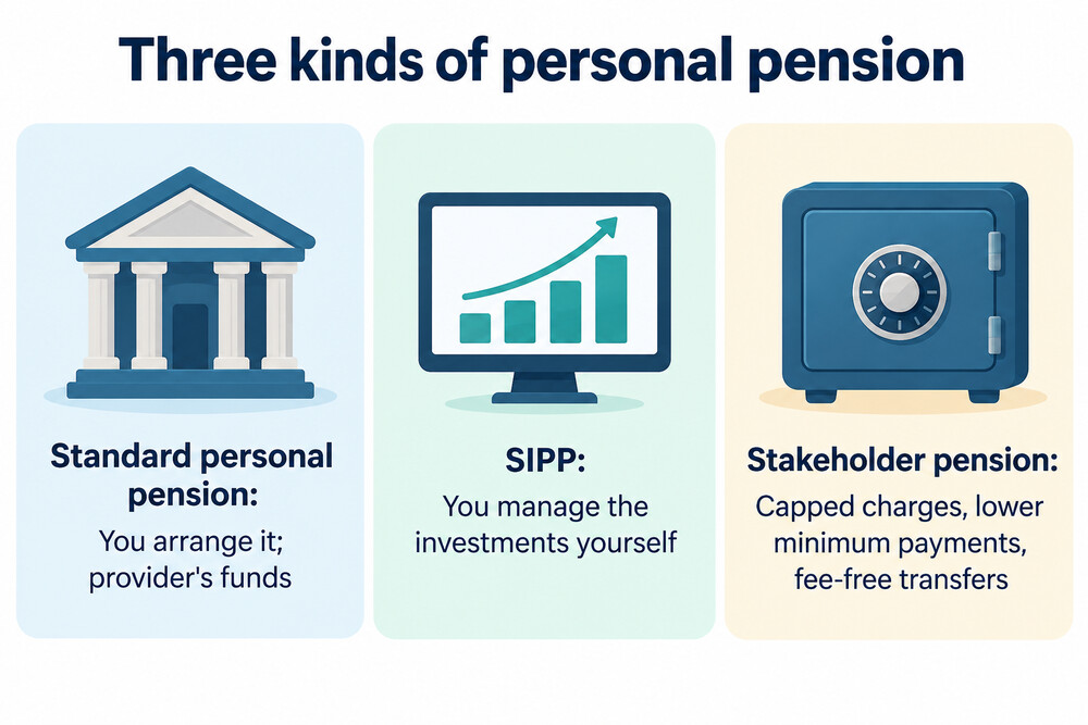 How the three types of personal pension differ