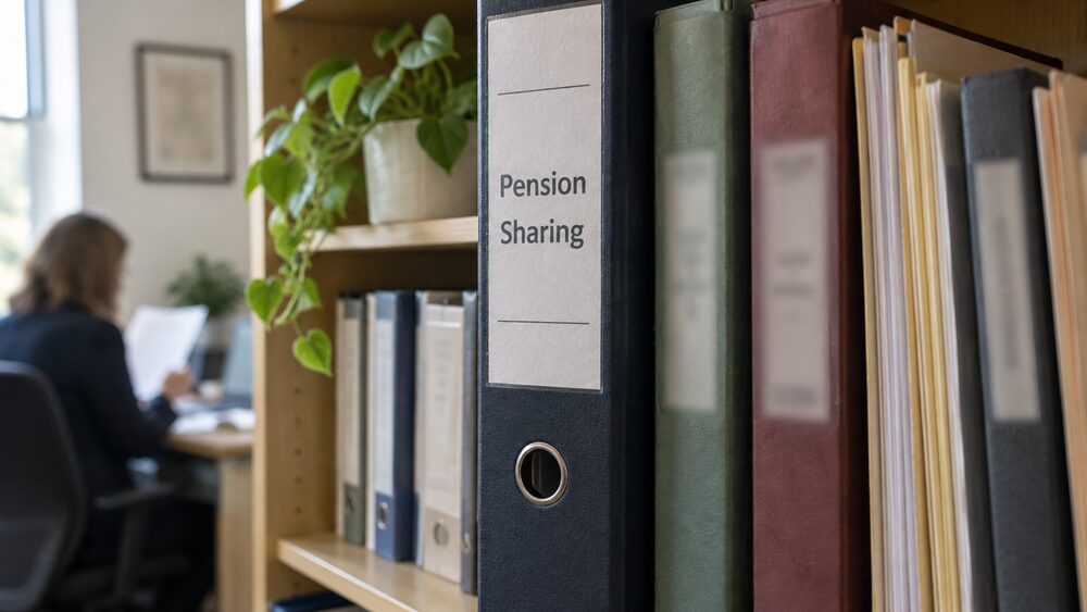 A man sits at a table opposite a solicitor with a document and a house key.