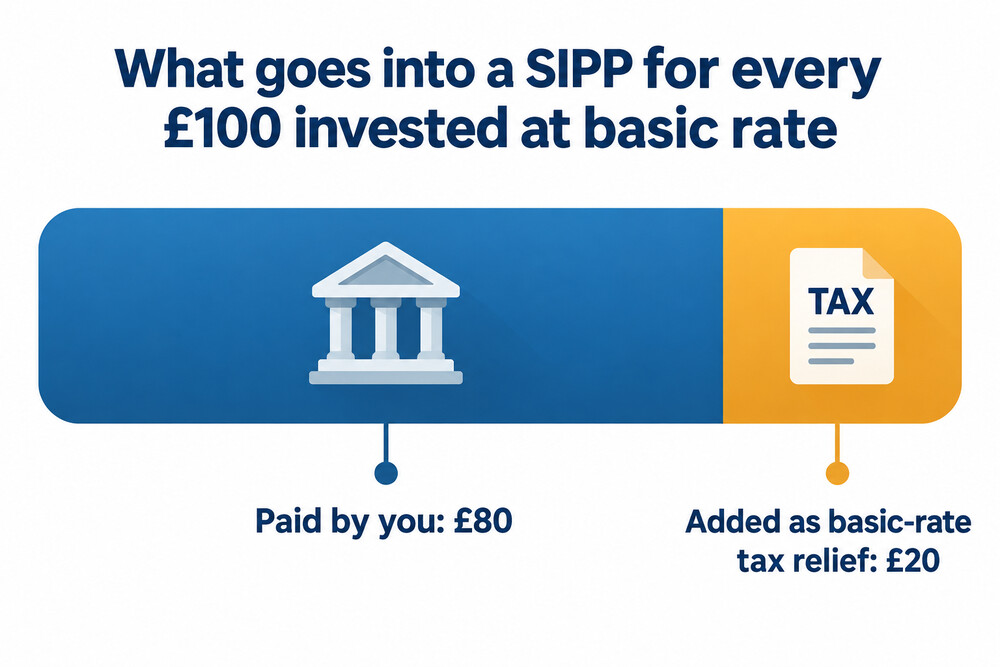How £80 paid into a SIPP becomes £100