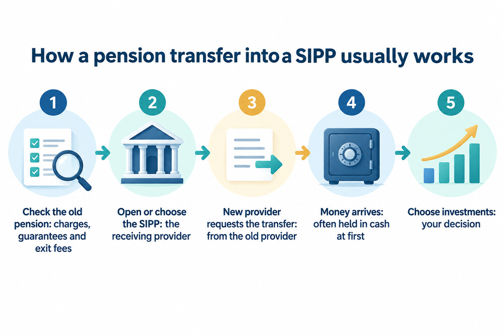 The steps in moving an old pension into a SIPP