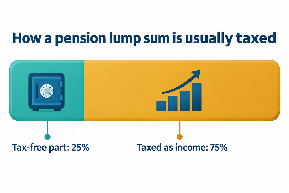 How a pension lump sum is taxed