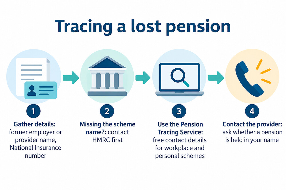 How to trace a lost pension, step by step