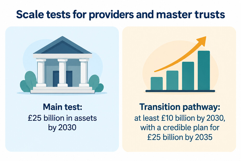 A comparison of the two scale tests for multi-employer schemes