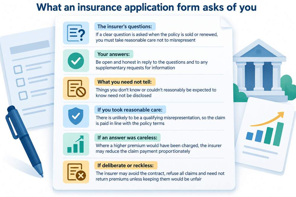 A life insurance application form on a tablet, showing medical and lifestyle questions being filled in