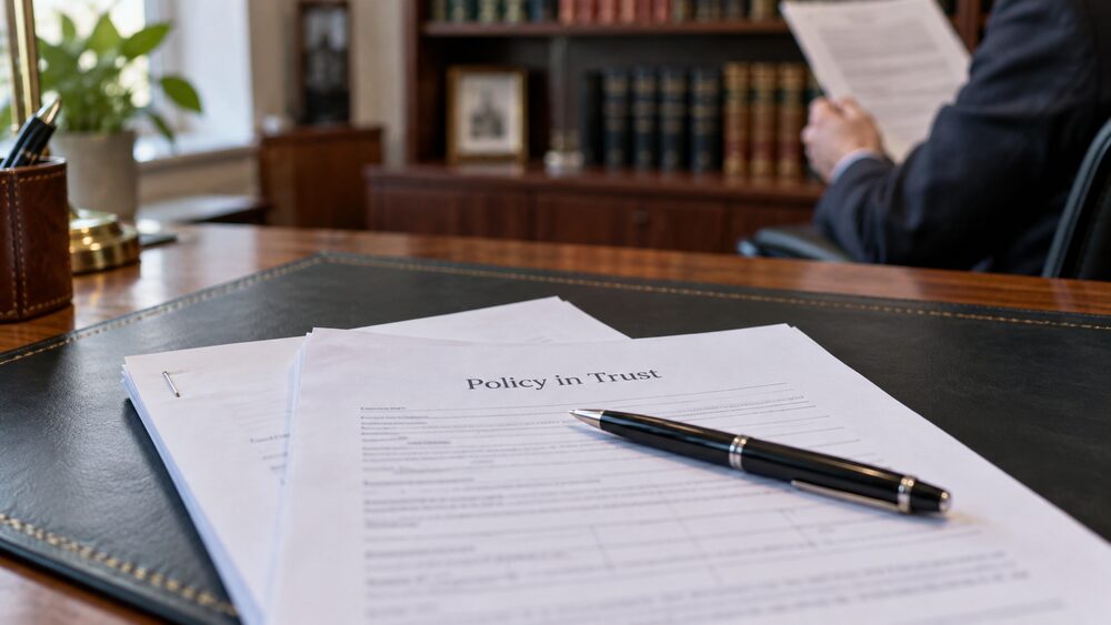 Writing life insurance in trust