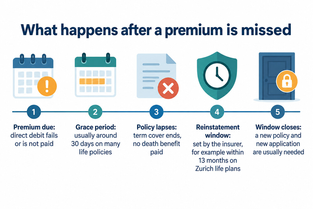 How a missed premium can lead to a lapsed policy