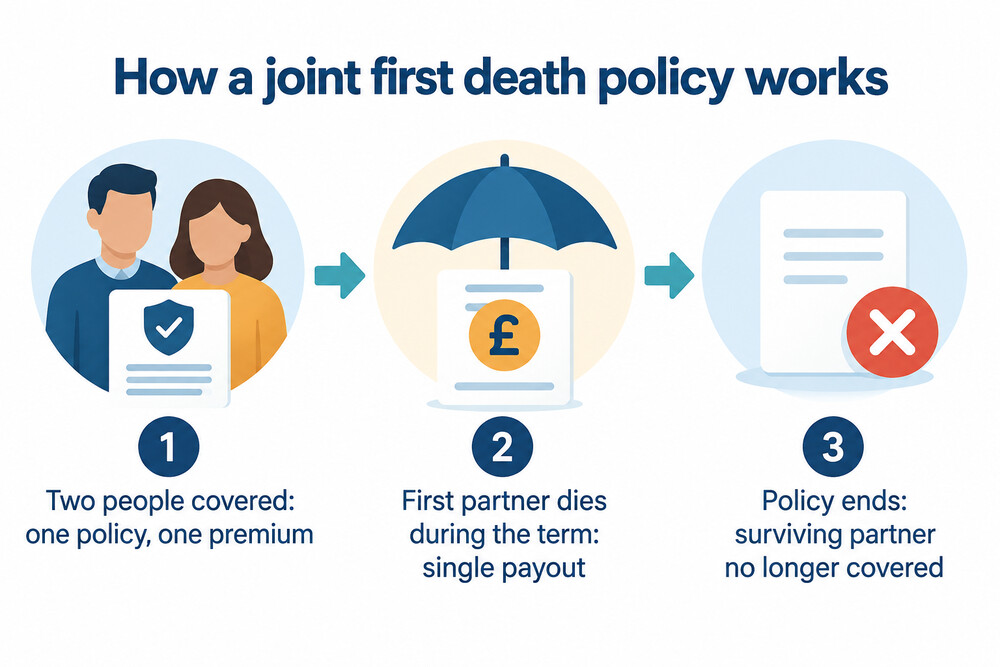 How a joint first death policy pays out and then ends