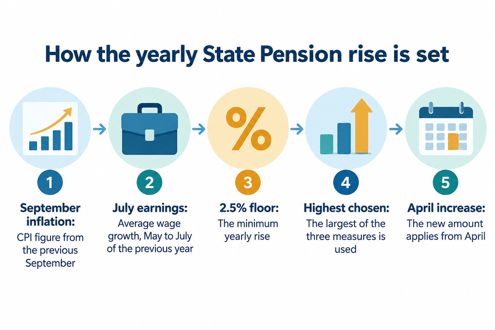 A statement showing a Universal Credit award and how the April uprating changes it