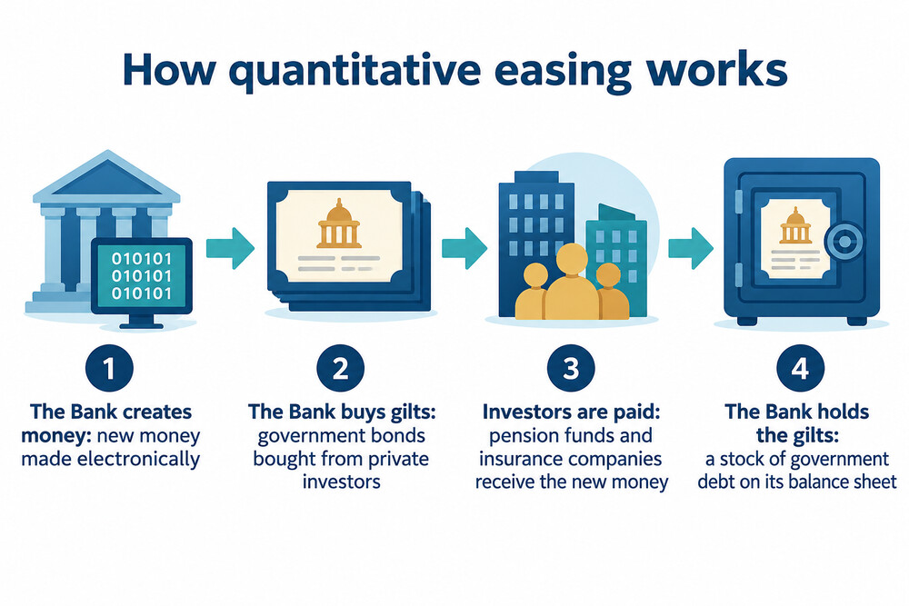 How quantitative easing works in two steps