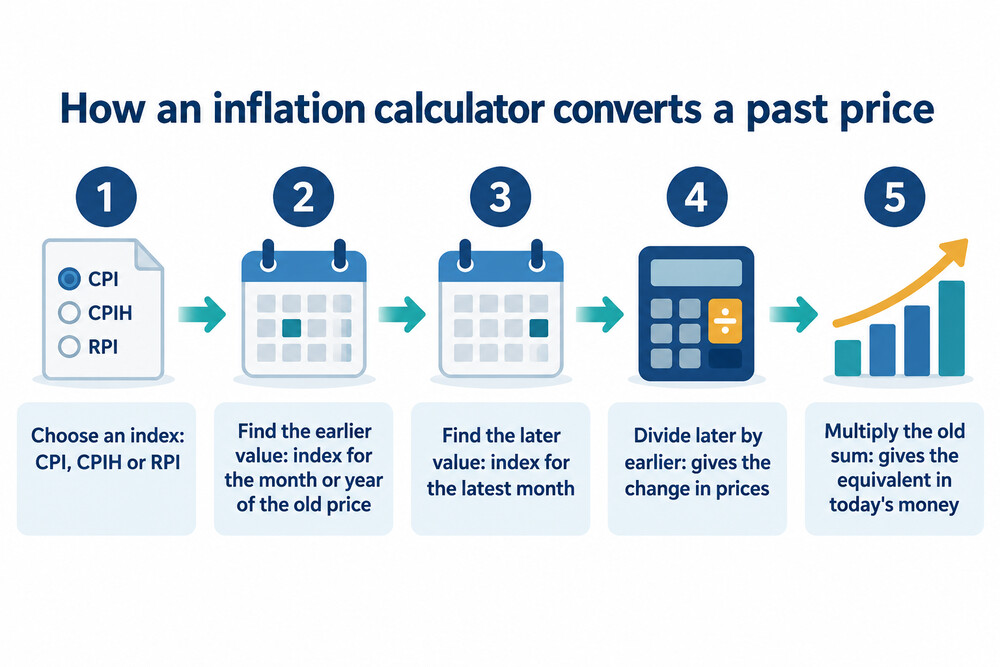 How an index turns an old price into today's money