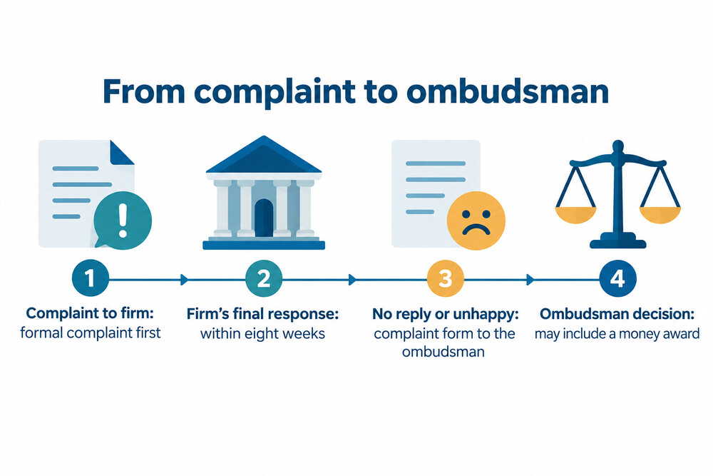 The complaint route from firm to ombudsman