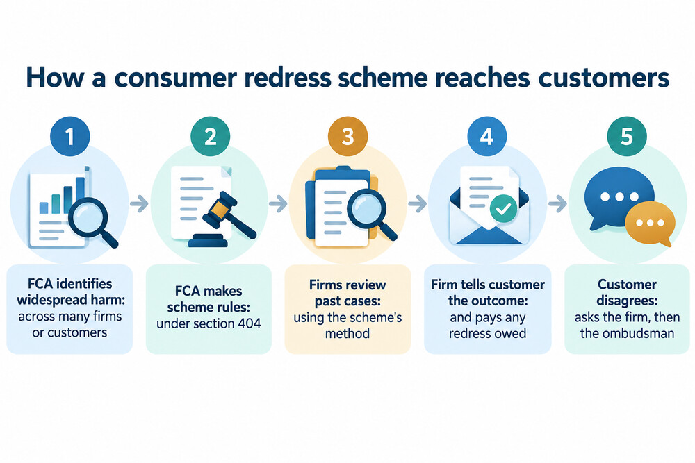 How a consumer redress scheme works