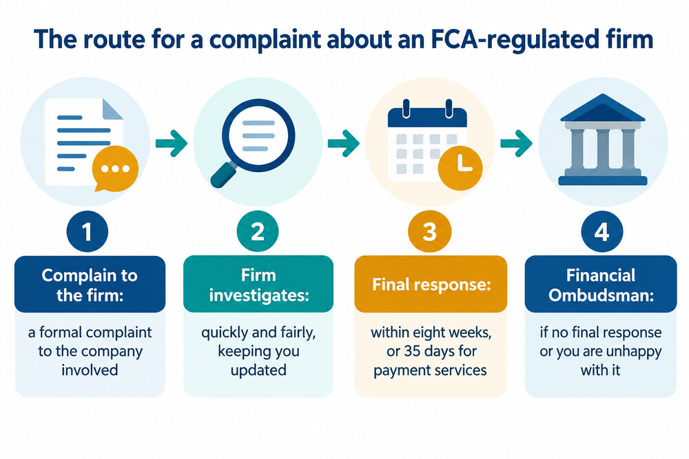 How a complaint moves from the firm to the Financial Ombudsman