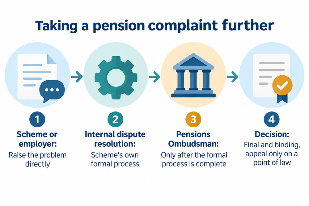 The route from a scheme complaint to a Pensions Ombudsman decision