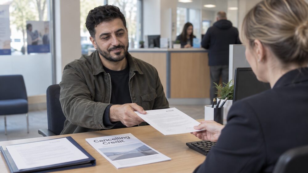 Withdrawing from or cancelling a credit agreement