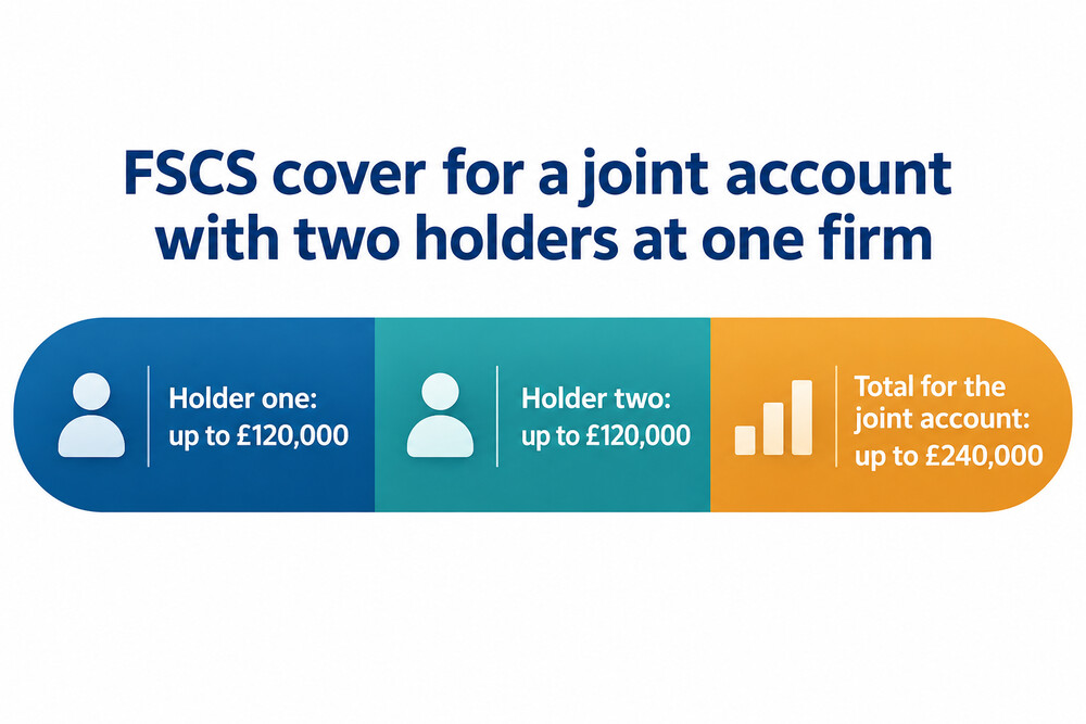 How FSCS protection is counted for a joint account with two holders at one firm