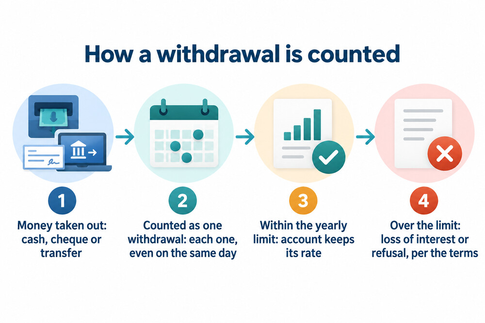 How a withdrawal is counted on a limited access account