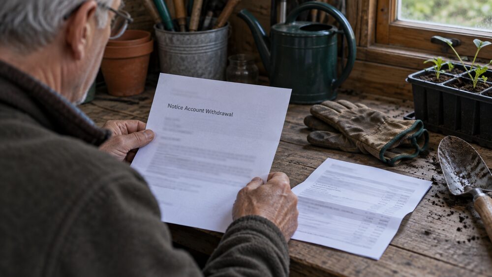 Notice account early withdrawal: what it costs to get your money out