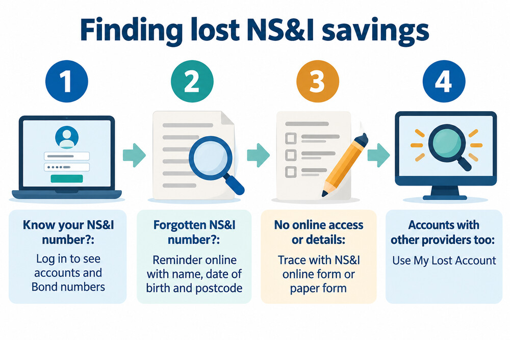 Paths for tracing lost NS&I savings