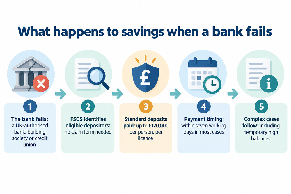 How the FSCS pays savers when a bank fails