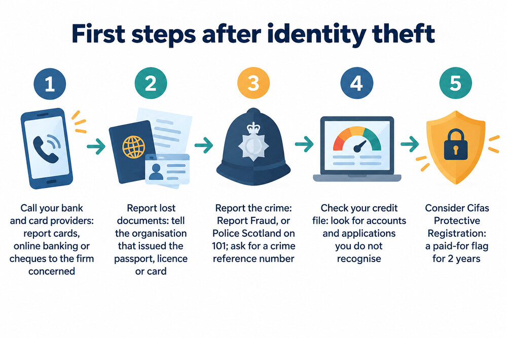 What to do in the first days after identity theft, in order