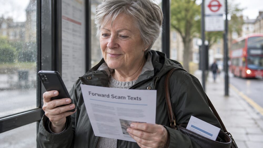Forwarding suspicious texts to 7726